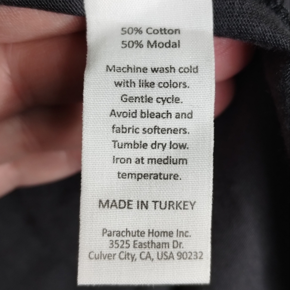 Parachute for Target Jersey Lounge Robe Charcoal Gray Unisex Size L / XL - Picture 6 of 6